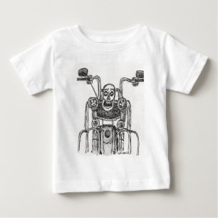 Camiseta De Bebé Skull Motorcycle