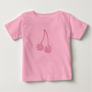 Camiseta De Bebé Skulls de cerezo rosa