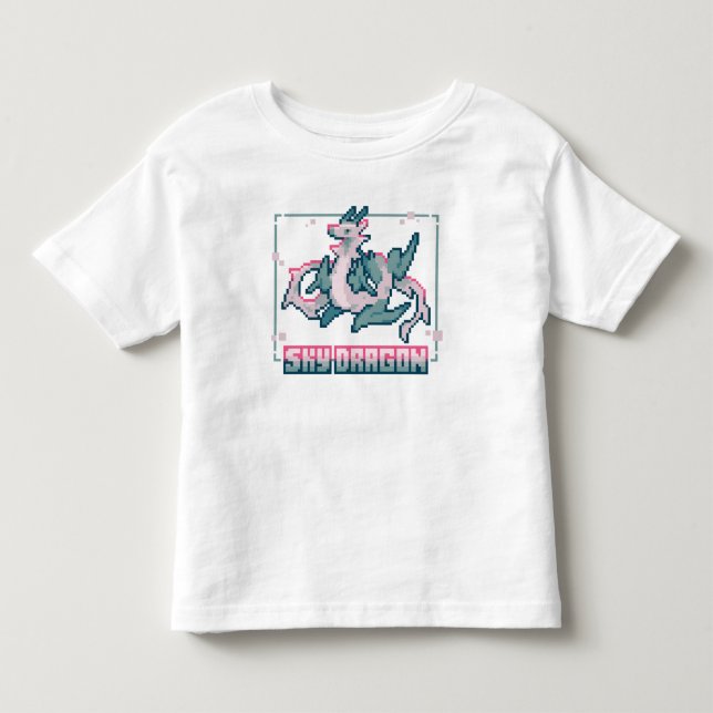 Camiseta De Bebé Sky Dragon Pixel art (Anverso)