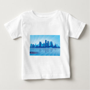 Camiseta De Bebé Skyline de Boston