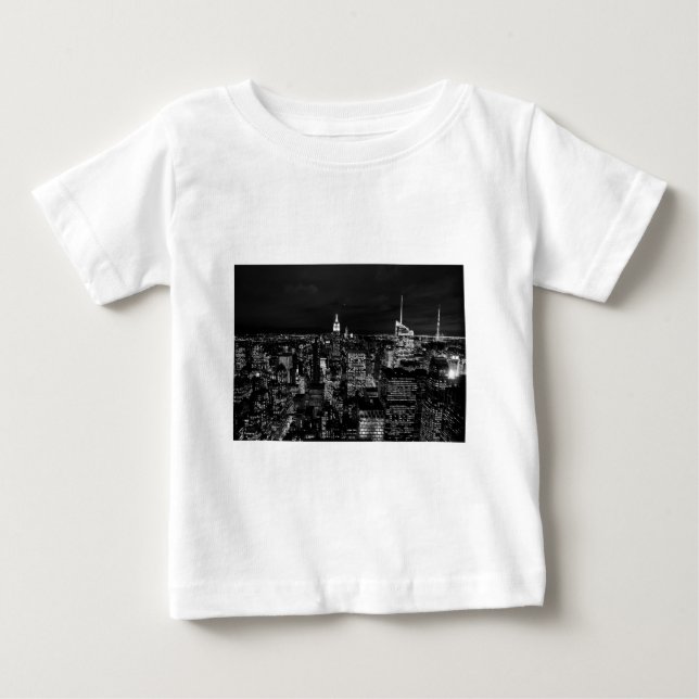 Camiseta De Bebé Skyline de la ciudad de Nueva York (Anverso)