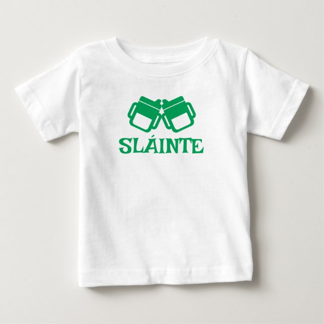Camiseta De Bebé SLÁINTE sippy white tee (Anverso)