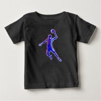 Slam Dunk, jugador de baloncesto, diseño rojo y az