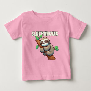 Camiseta De Bebé Sleepaholic - Amantes del sueño - Locura durmiente