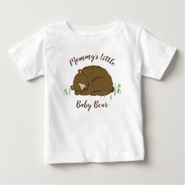 Camiseta De Bebé Sleeping Bear Baby Shower Woodland