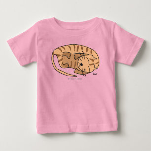 Camiseta De Bebé Sleeping Cat Infant Organpres Creeper
