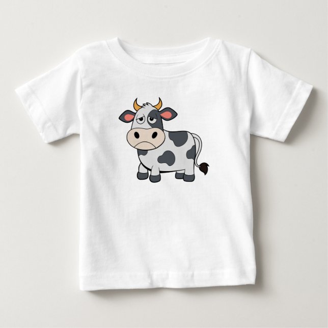 Camiseta De Bebé Sleepy Moo Cow (Anverso)