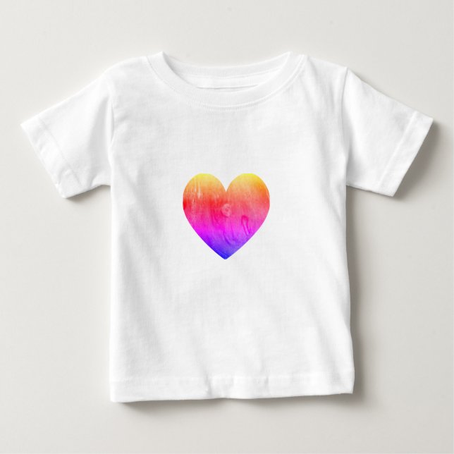 Camiseta De Bebé Slime Heart Baby T-Shirt  (Anverso)