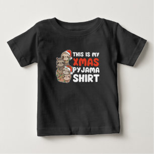 Camiseta De Bebé Sloth Christmas Tree Christmas Xmas Pajama shirt