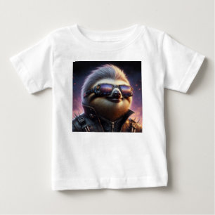 Camiseta De Bebé Sloth Cyberpunk