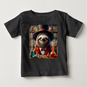 Camiseta De Bebé Sloth Mad Scientist