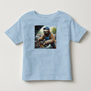 Camiseta De Bebé Sloth Mechanic
