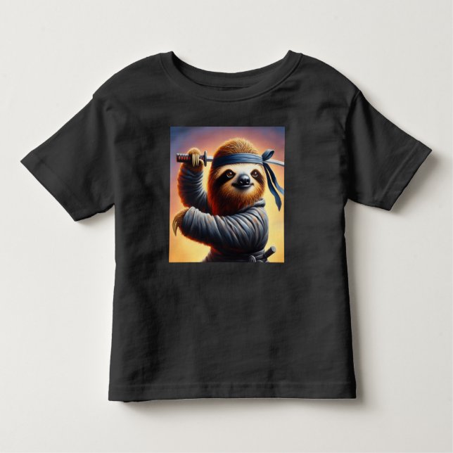 Camiseta De Bebé Sloth Ninja (Anverso)