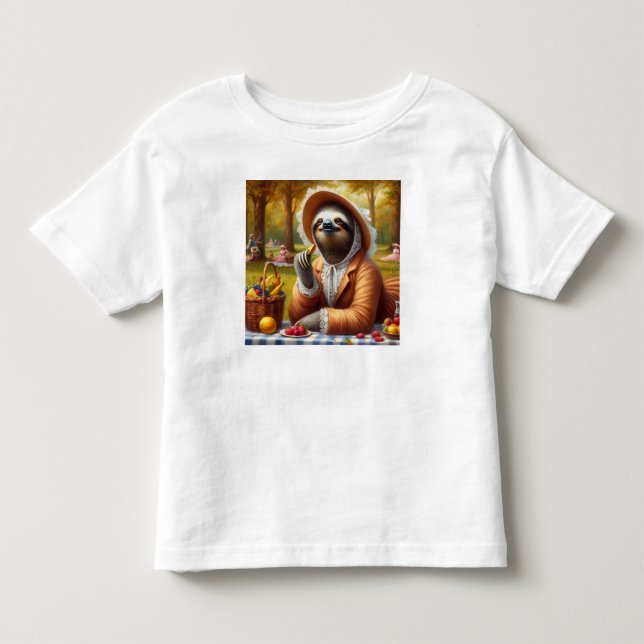 Camiseta De Bebé Sloth Picnic (Anverso)