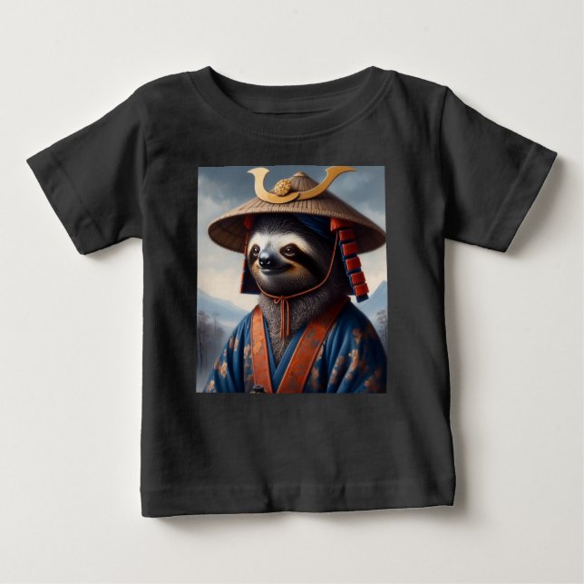 Camiseta De Bebé Sloth Samurai (Anverso)