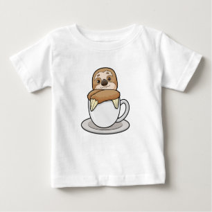 Camiseta De Bebé Sloth with Cup