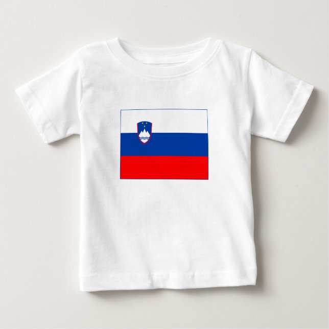 Camiseta De Bebé Slovenia Flag (Anverso)