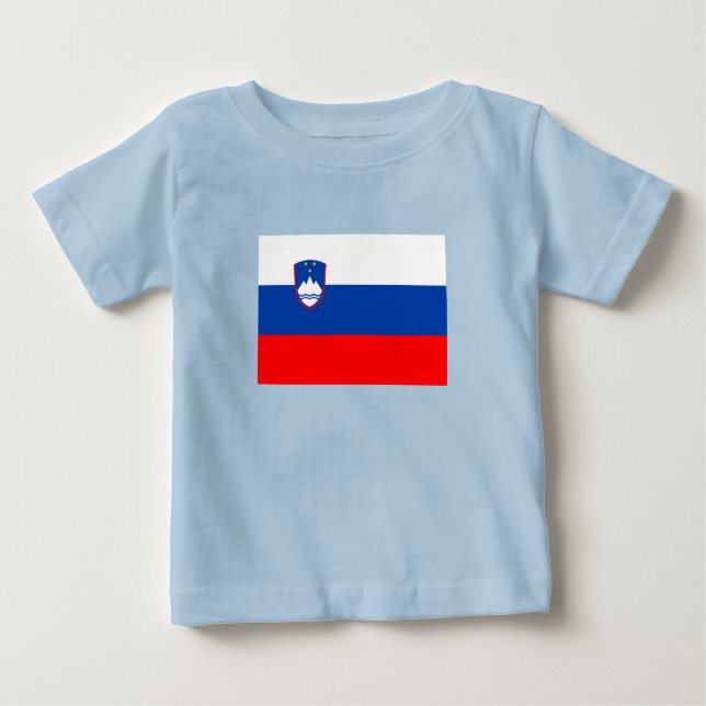 Camiseta De Bebé Slovenia Flag (Anverso)