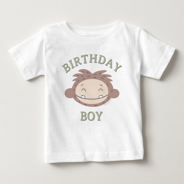 Camiseta De Bebé Slumberkins Bigfoot Birthday Boy (Anverso)