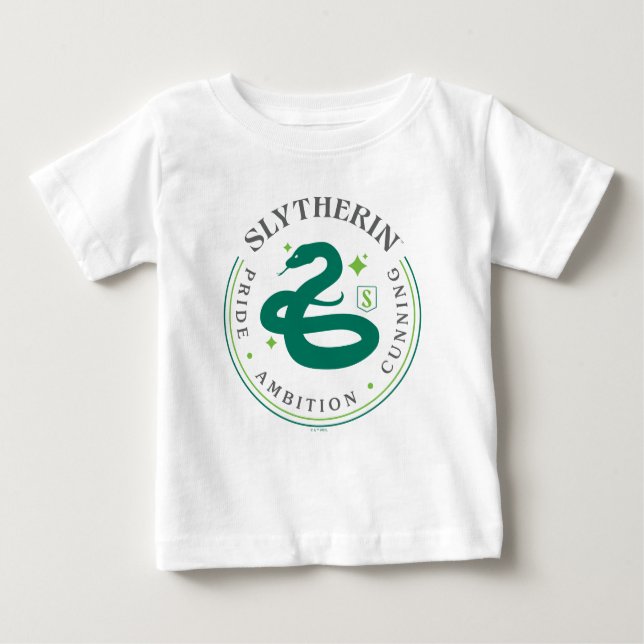 Camiseta De Bebé SLYTHERIN™ Green Snake House Pride Badge (Anverso)