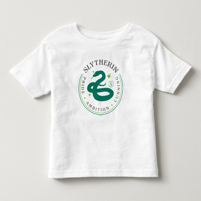 Camiseta De Bebé SLYTHERIN™ Green Snake House Pride Badge (Anverso)