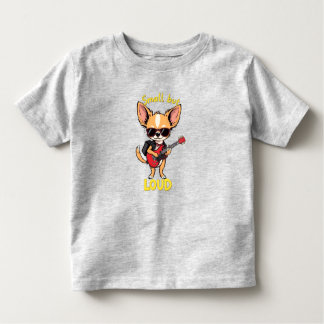 Camiseta De Bebé Small But Loud Chihuahua Rock Star Guitar T-Shirt