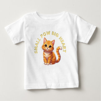 Camiseta De Bebé Small Paws, Big Heart