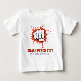 Camiseta De Bebé Smash Punch Fist – Bold Strength Motivation Art