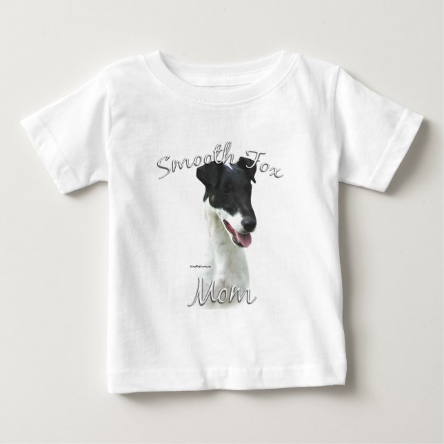 Camiseta De Bebé Smooth Fox Terrier Mom 2 (Anverso)