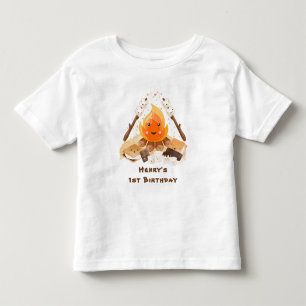 Camiseta De Bebé S'more Campfire Cute Birday