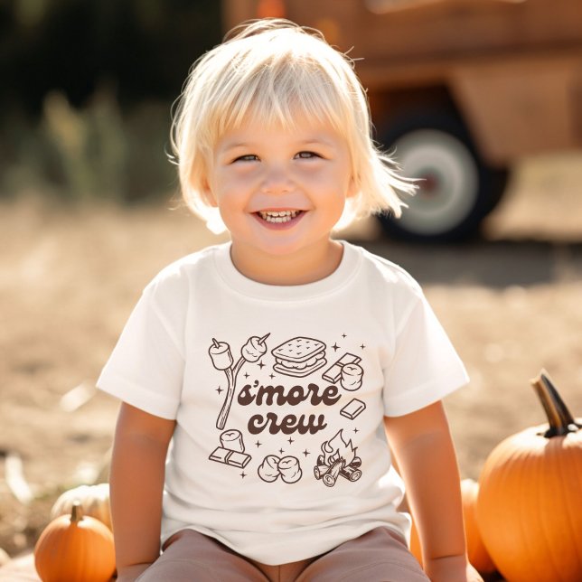 Camiseta De Bebé S'more Crew Camping Lover Toddler Tshirt (Subido por el creador)