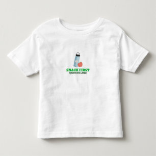 Camiseta De Bebé Snack First Questions Post School Lunch break