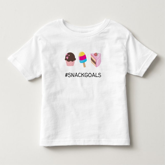 Camiseta De Bebé #SNACKGOALS Pastel de tarta de pato (Anverso)