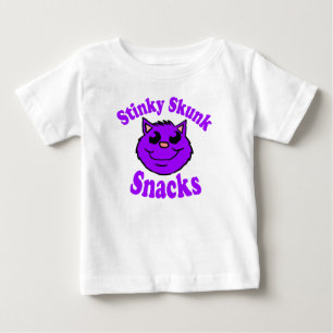 Camiseta De Bebé Snacks de Mofeta Apestosa