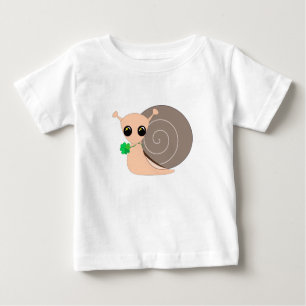 Camiseta De Bebé Snail with Clover Baby T-Shirt Lucky - Pintura