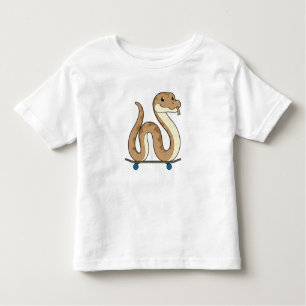Camiseta De Bebé Snake como patinador con patineta
