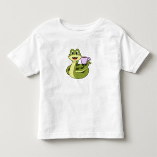 Camiseta De Bebé Snake con copa de café