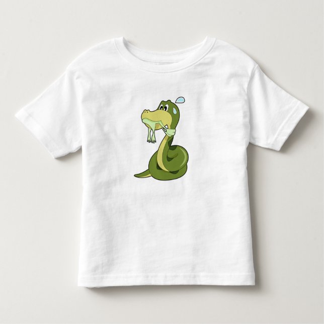 Camiseta De Bebé Snake divertida (Anverso)