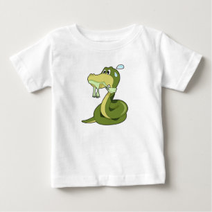 Camiseta De Bebé Snake divertida
