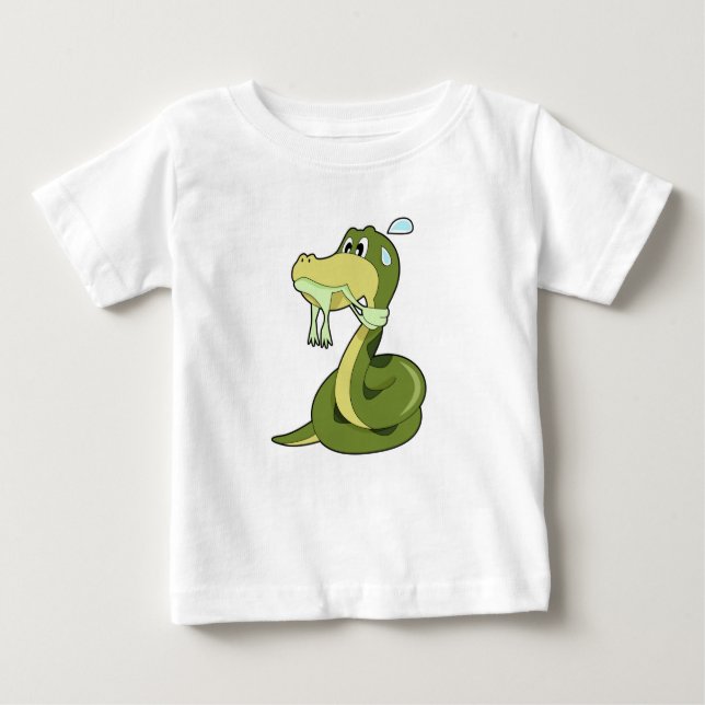 Camiseta De Bebé Snake divertida (Anverso)