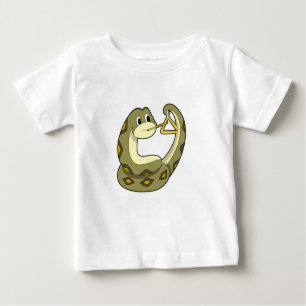 Camiseta De Bebé Snake en la música con triángulo.PNG