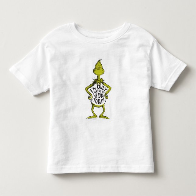 Camiseta De Bebé Snarky Grinch | Gracioso Solo estoy hablando con m (Anverso)