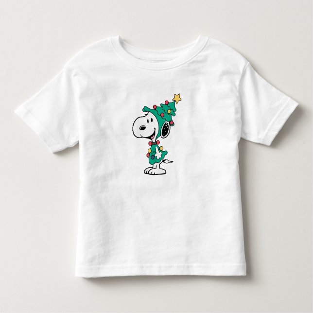 Camiseta De Bebé snoopy christmas trees  (Anverso)
