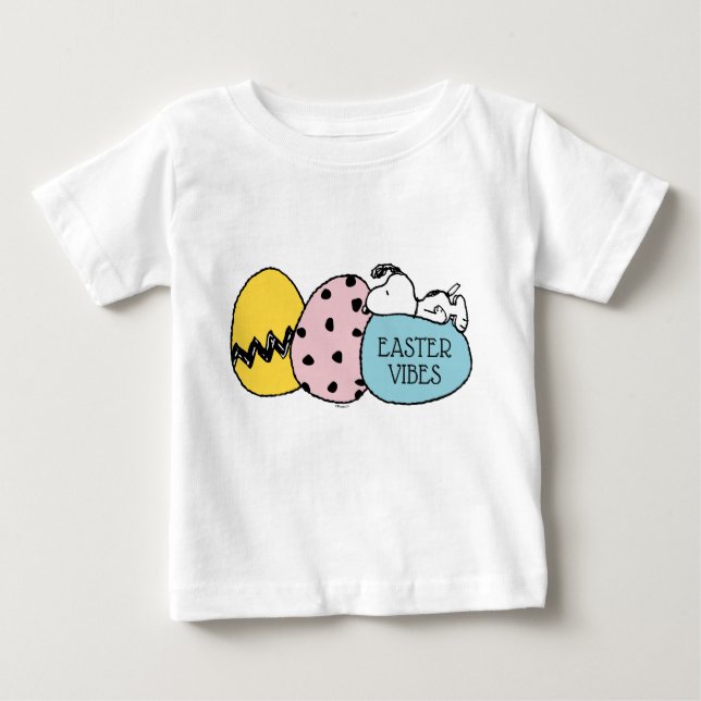 Camiseta De Bebé Snoopy - Feliz Pascua (Anverso)