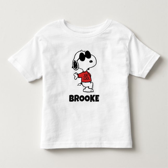 Camiseta De Bebé Snoopy "Joe Cool" Standing (Anverso)