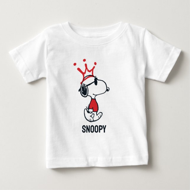 Camiseta De Bebé Snoopy - Joe Guay Crown (Anverso)