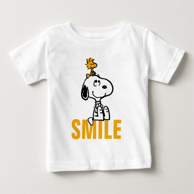 Camiseta De Bebé Snoopy & Woodstock - Todas las sonrisas (Anverso)