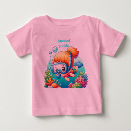 Camiseta De Bebé Snorkel junkie gal