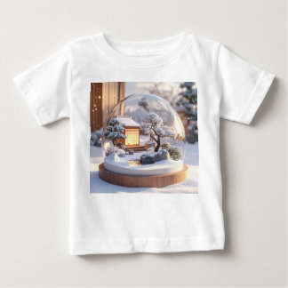 Camiseta De Bebé Snow Globe Serenity – Japanese House in Winter Sti