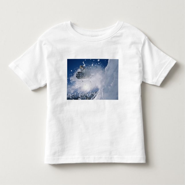 Camiseta De Bebé Snowboard en Snowbird Resort, Wasatch (Anverso)